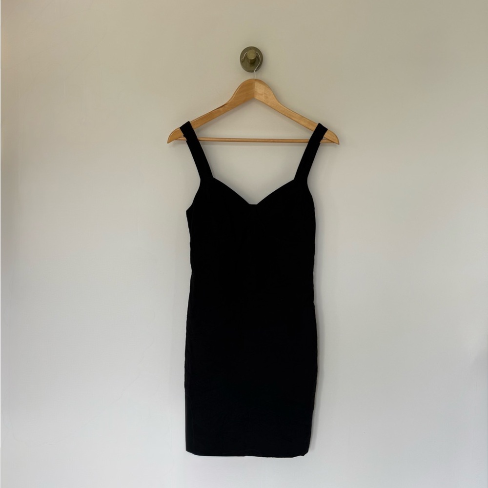 Y2K Bebe Black Bodycon Bandage Dress (Fabric Imported from Italy)